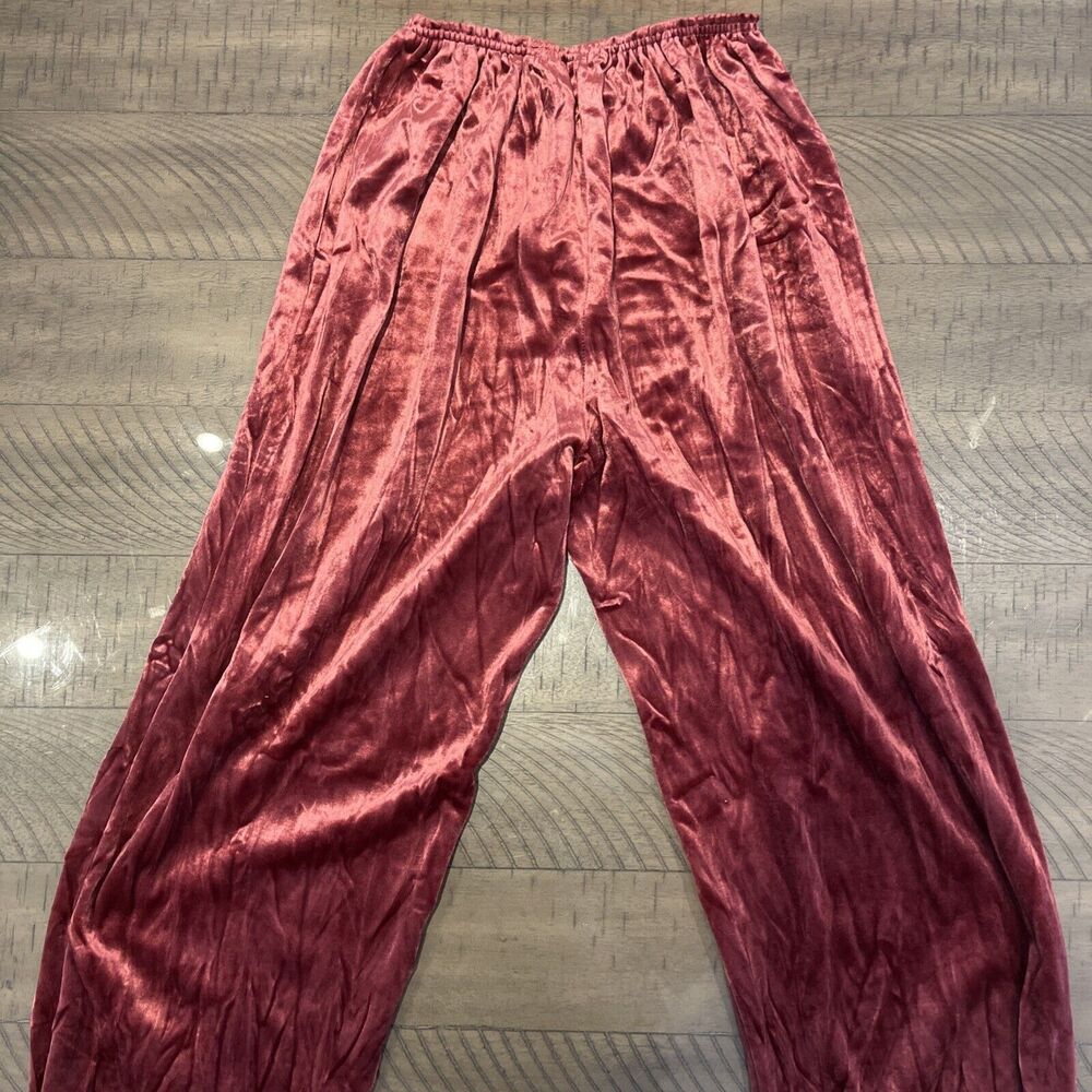 Vintage Womens Velour Leisure suit Holiday Christmas outfit Suit Sz M Deena Cali - Picture 5 of 10